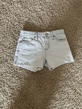 J. Crew Girls Vintage Pale Blue Denim Cutoff Shorts Sz 10 NEW